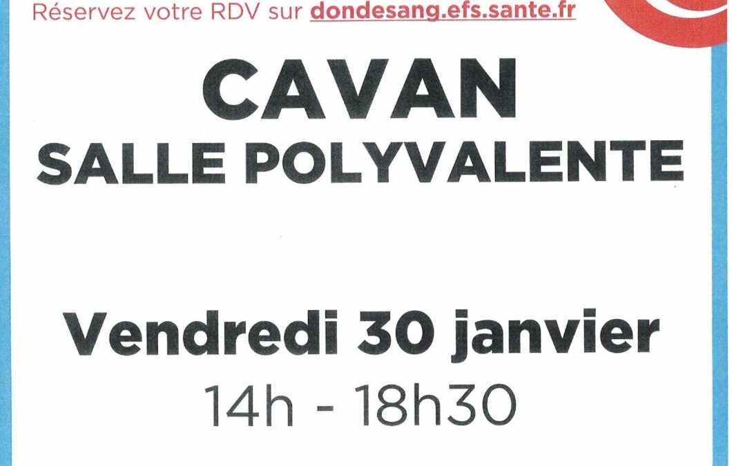 Don du sang à Cavan